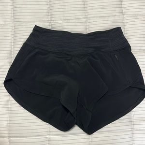 OV black running shorts, XS